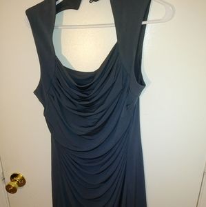 Slinky BodyCon Gray Cocktail Dress, Size 10